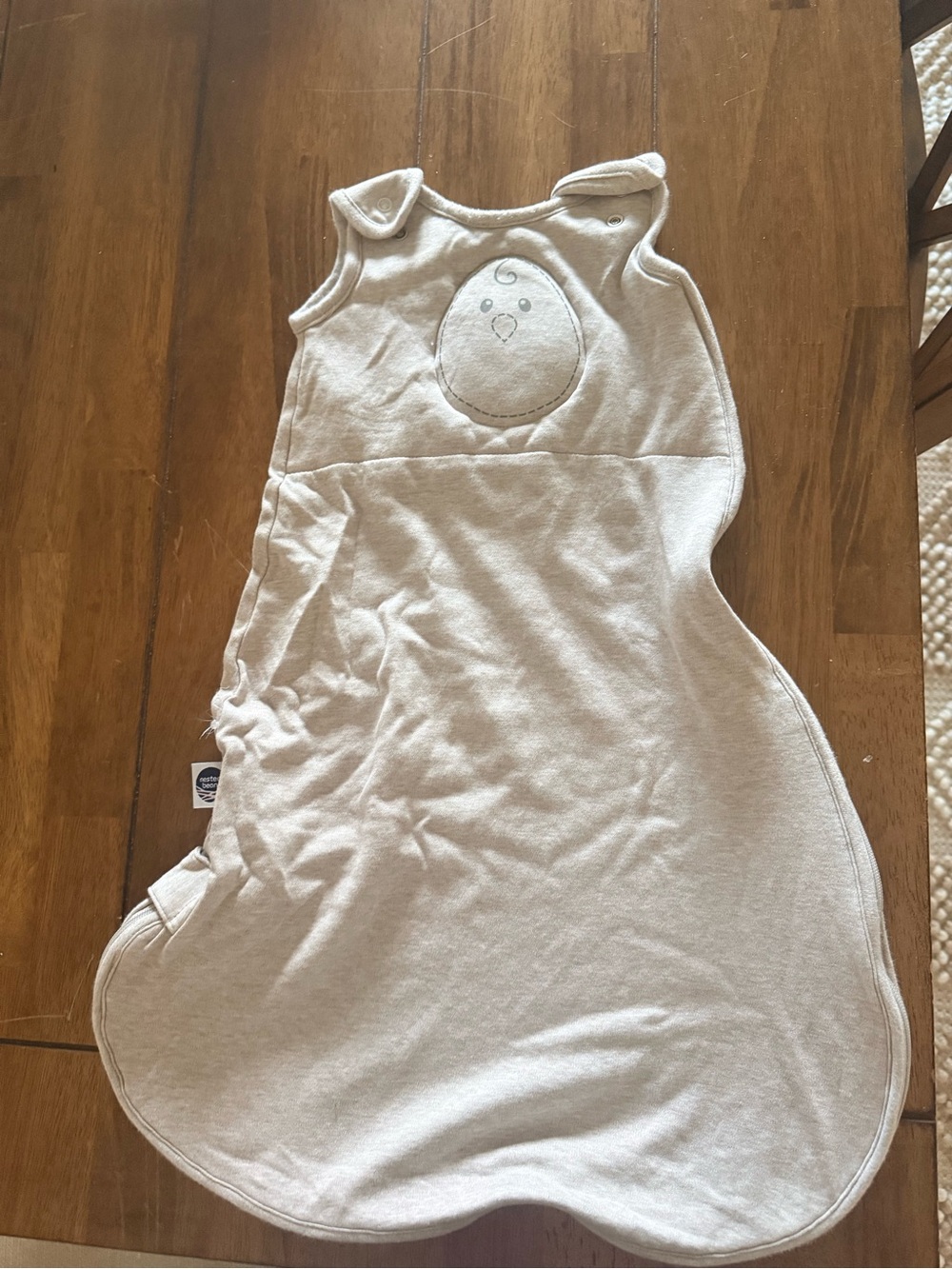 Nested Bean Neutral Beige Baby Sleep Sack - Gentle Swaddle